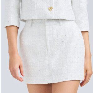 Generation Love White Tweed Miniskirt - NWT!